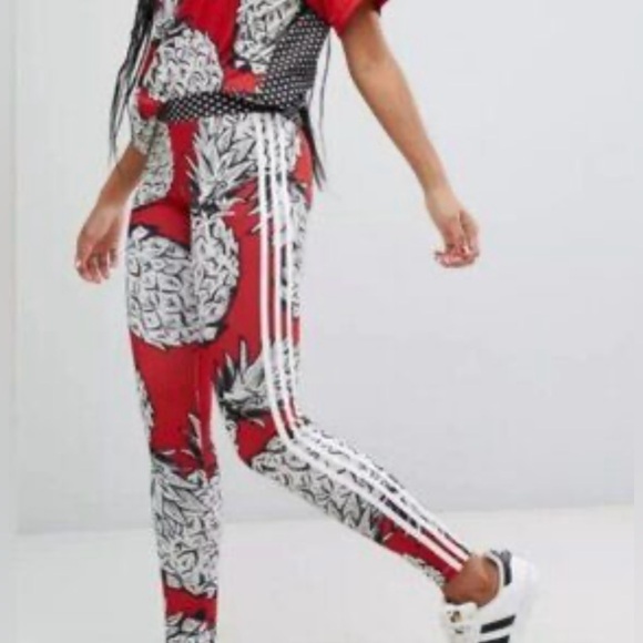 FARM Rio Pants - Adidas x Farm Rio Pineapple Leggings Size Medium